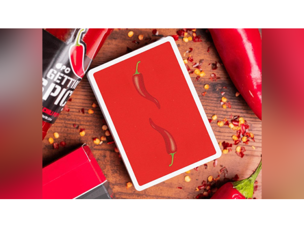 Gettin' Spicy -Chili Pepper Playing Cards by OPC