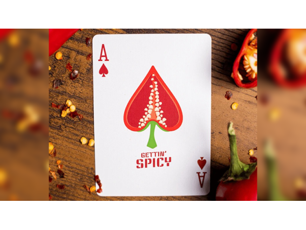 Gettin' Spicy -Chili Pepper Playing Cards by OPC