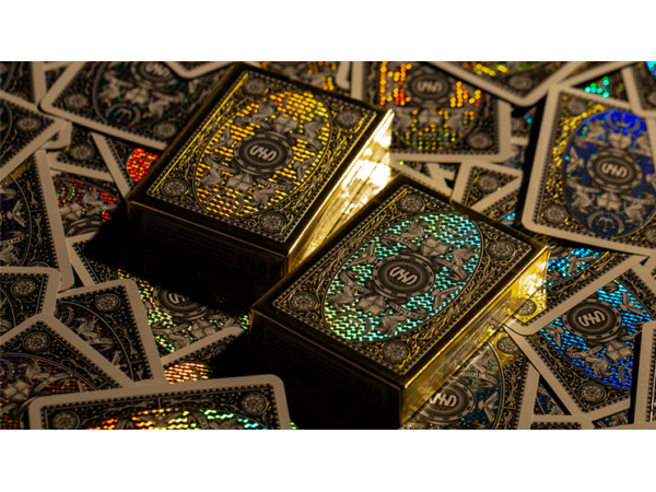 London Diffractor Gold Playing Cards