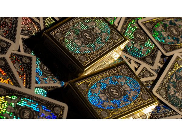 London Diffractor Gold Playing Cards