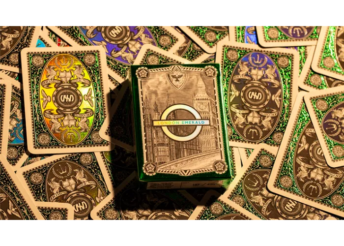 London Diffractor Emerald Playing Cards