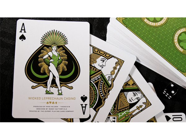 Slot Playing Cards (Wicked Leprechaun Edition) by Midnight Cards