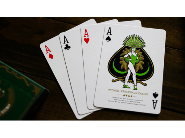 Slot Playing Cards (Wicked Leprechaun Edition) by Midnight Cards