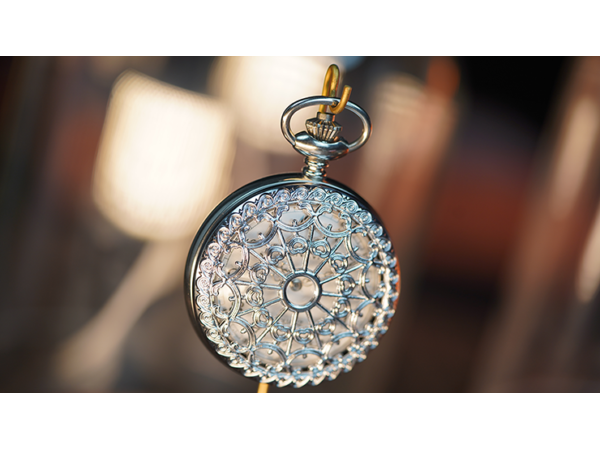 Infinity Pocket Watch V3 - Silver Case White Dial / STD Version (Gimmick and Online Instructions) by Bluether Magic