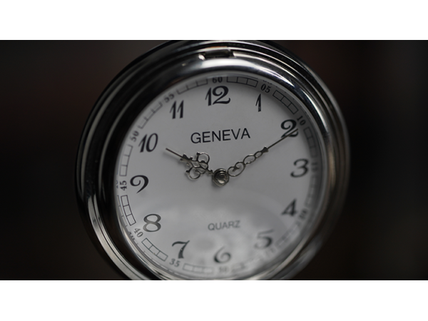 Infinity Pocket Watch V3 - Silver Case White Dial / STD Version (Gimmick and Online Instructions) by Bluether Magic