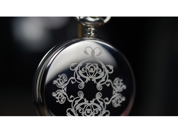 Infinity Pocket Watch V3 - Silver Case White Dial / STD Version (Gimmick and Online Instructions) by Bluether Magic