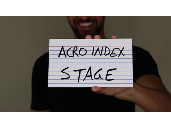 Acro Index Dry Erase Large 5"x8"(Gimmicks and Online Instructions) by Blake Vogt