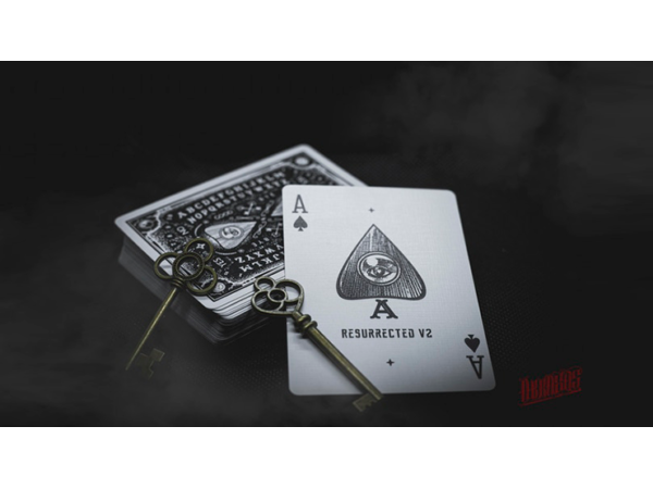 Resurrected V2 (Black) Playing Cards By Abraxas