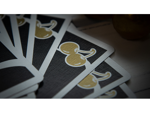 Limited Edition Cherry Casino (Monte Carlo Black and Gold) Numbered Seals Playing Cards by Pure Imagination Projects