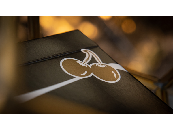 Limited Edition Cherry Casino (Monte Carlo Black and Gold) Numbered Seals Playing Cards by Pure Imagination Projects