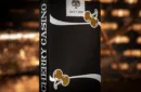 Limited Edition Cherry Casino (Monte Carlo Black and Gold) Numbered Seals Playing Cards by Pure Imagination Projects – Image 1