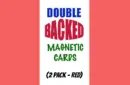 Magnetic Cards (2 pack/Red) by Chazpro Magic. – Image 1