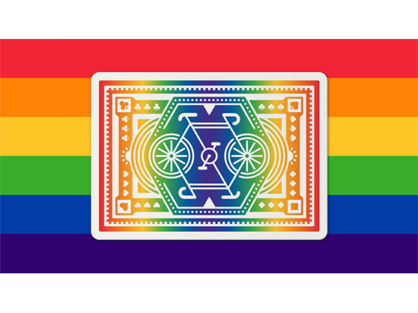 DKNG Rainbow Wheels (Orange) Playing Cards by Art of Play