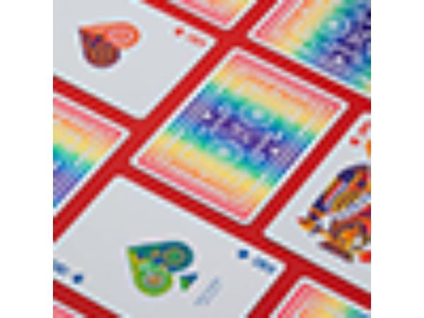 DKNG Rainbow Wheels (Purple) Playing Cards by Art of Play