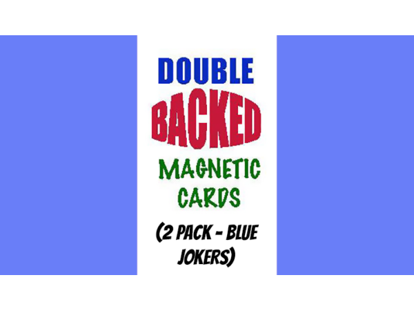 Magnetic Cards (2 pack/Blue Jokers) by Chazpro Magic