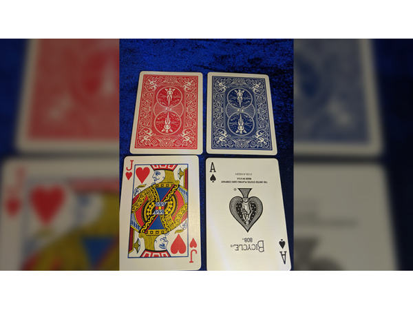 Magnetic Cards (2 pack/Blue Jokers) by Chazpro Magic
