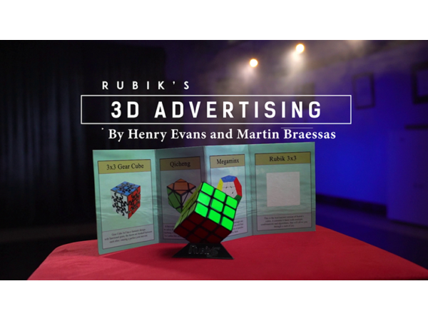 Rubik's Cube 3D Advertising (Gimmicks and Online Instructions) by Henry Evans and Martin Braessas