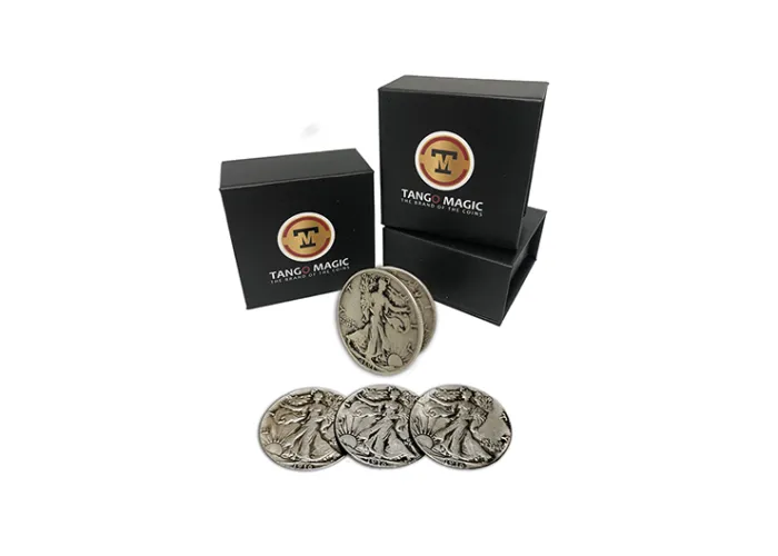 Replica Walking Liberty Expanded Shell plus 4 coins (Gimmicks and Online Instructions) by Tango
