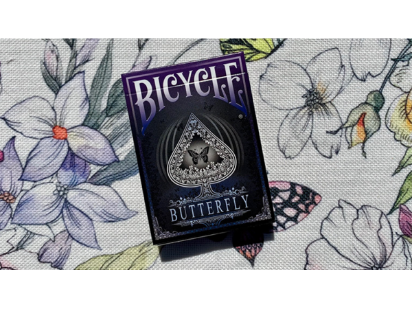 Gilded Bicycle Butterfly (Violet) Playing Cards
