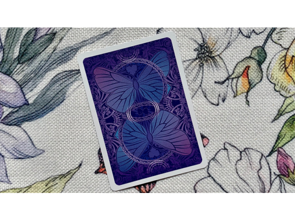 Gilded Bicycle Butterfly (Violet) Playing Cards