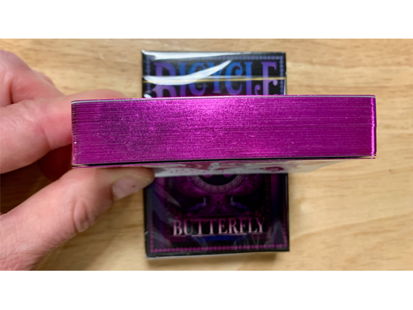 Gilded Bicycle Butterfly (Purple) Playing Cards