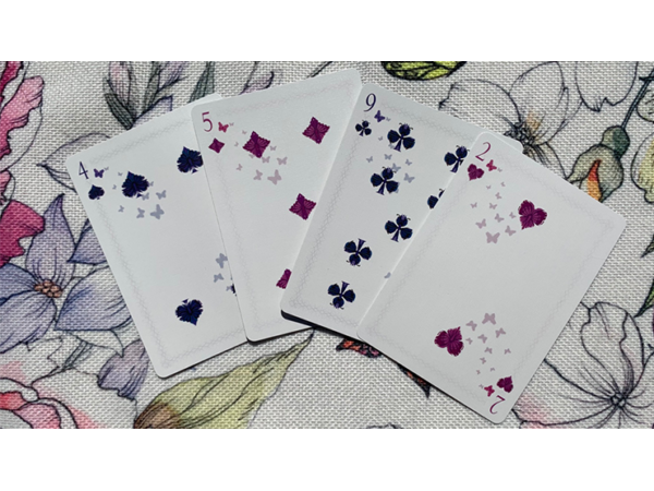 Gilded Bicycle Butterfly (Purple) Playing Cards