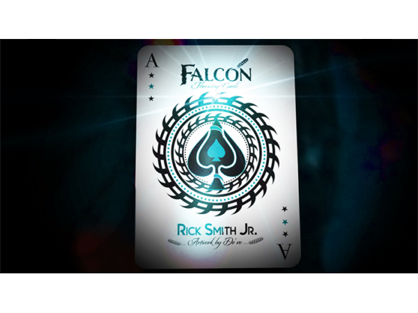 Aqua Falcon Throwing Cards by Rick Smith Jr. and De'vo