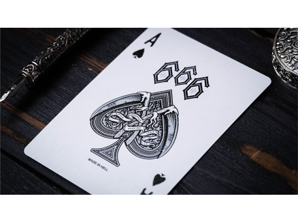 666 (Silver Foil) Playing Cards by Riffle Shuffle