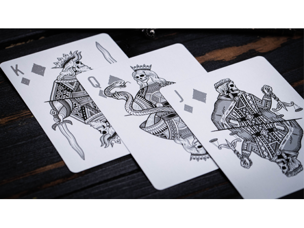 666 (Silver Foil) Playing Cards by Riffle Shuffle