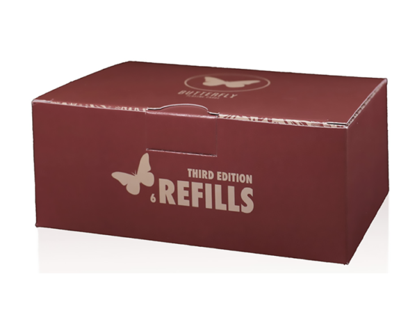 Refill Butterfly Cards Red 3rd Edition (6 pack) by Ondrej Psenicka