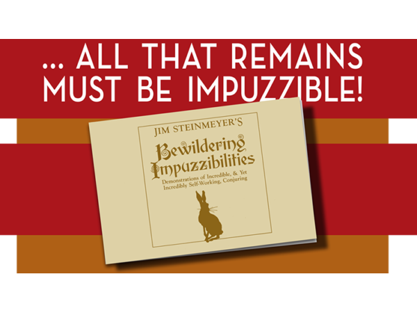 Bewildering Impuzzibilities by Jim Steinmeyer - Book