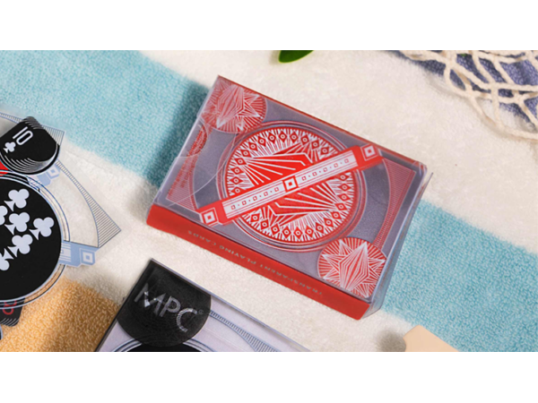 Red Transparent Playing Cards by MPC