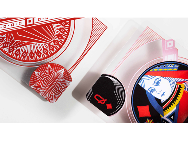 Red Transparent Playing Cards by MPC