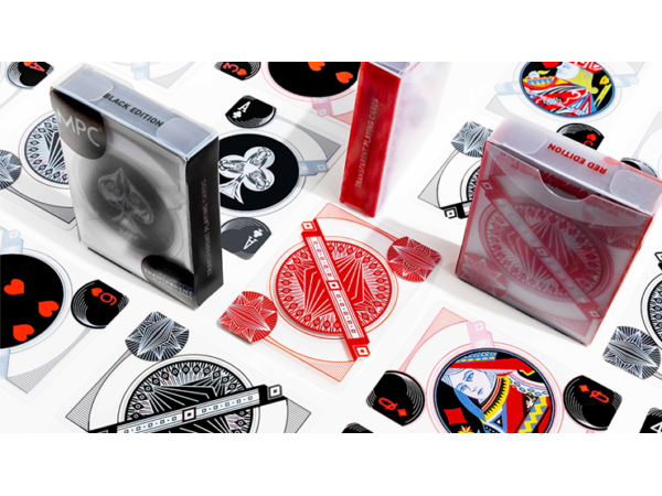 Red Transparent Playing Cards by MPC