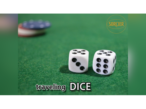 Traveling Dice WHITE by Sorcier Magic