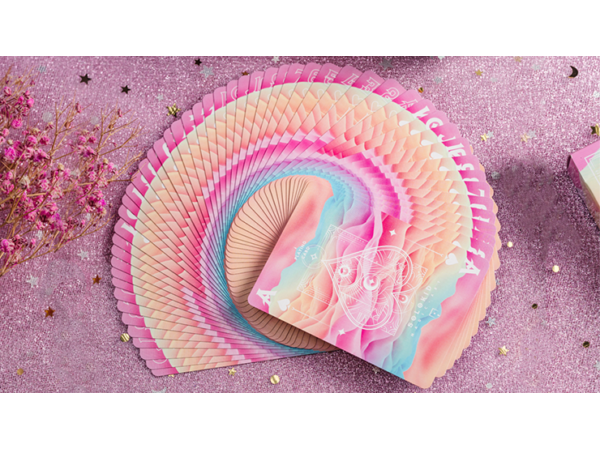Solokid Rainbow Dream (Red Pink) Playing Cards by Solokid Playing Card Co.