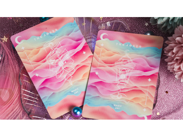 Solokid Rainbow Dream (Red Pink) Playing Cards by Solokid Playing Card Co.