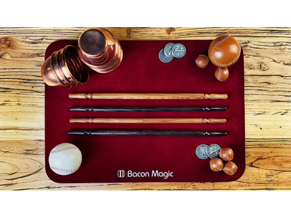 Wooden wand PRO (Standard Black) by Harry He & Bacon Magic