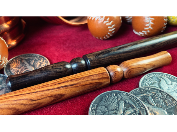 Wooden wand PRO (Standard Black) by Harry He & Bacon Magic