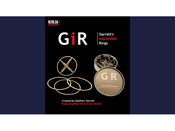 GIR Ring Set GOLD (Gimmick and Online Instructions) by Matthew Garrett