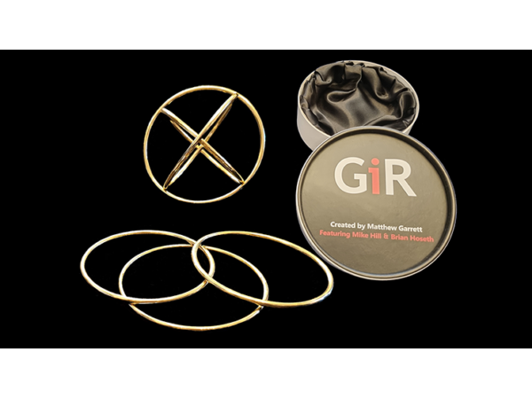 GIR Ring Set GOLD (Gimmick and Online Instructions) by Matthew Garrett