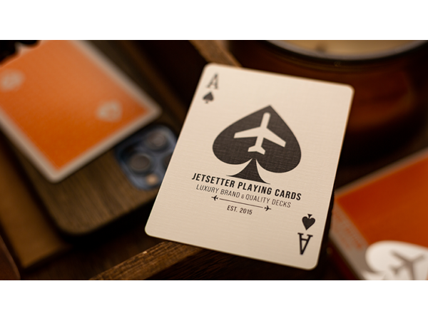 Lounge Edition in Hangar (Orange)  by Jetsetter Playing Cards