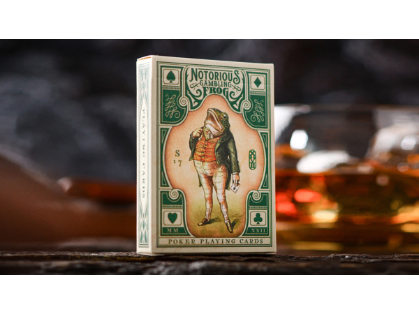 Notorious Gambling Frog (Green) Playing Cards by Stockholm17