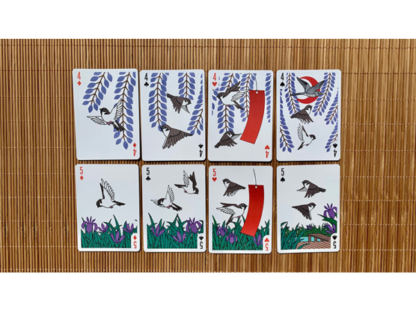 Stripper Bicycle Sparrow Hanafuda Fusion Playing Cards
