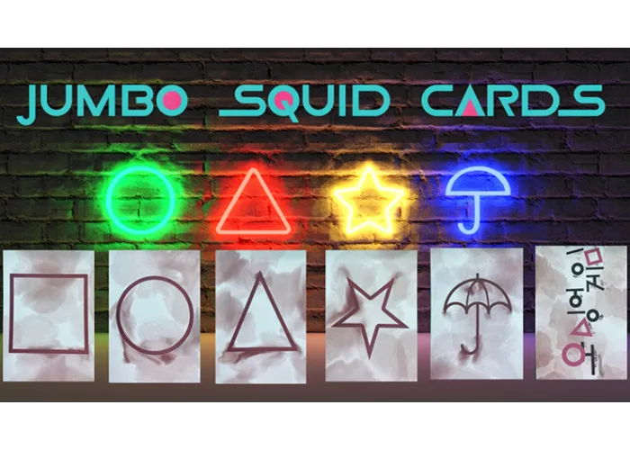 SQUID CARDS STAGE SIZE (Gimmicks and Online Instruction) by Matthew Wright