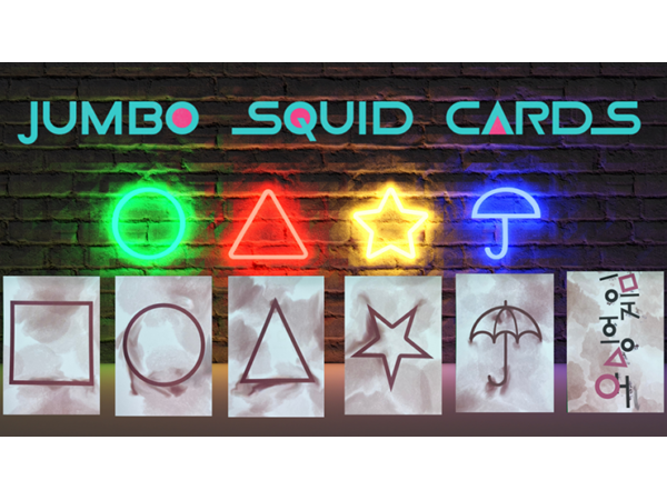 SQUID CARDS STAGE SIZE (Gimmicks and Online Instruction) by Matthew Wright