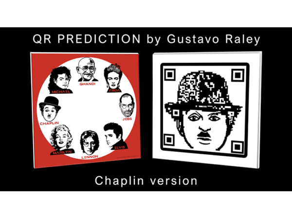 QR PREDICTION CHAPLIN (Gimmicks and Online Instructions) by Gustavo Raley