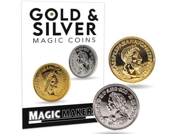 Gold and Silver Coin Magic Illusion
