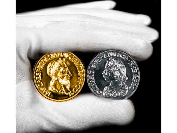 Gold and Silver Coin Magic Illusion