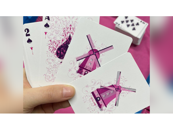 Pink Tulip Playing Cards Dutch Card House Company